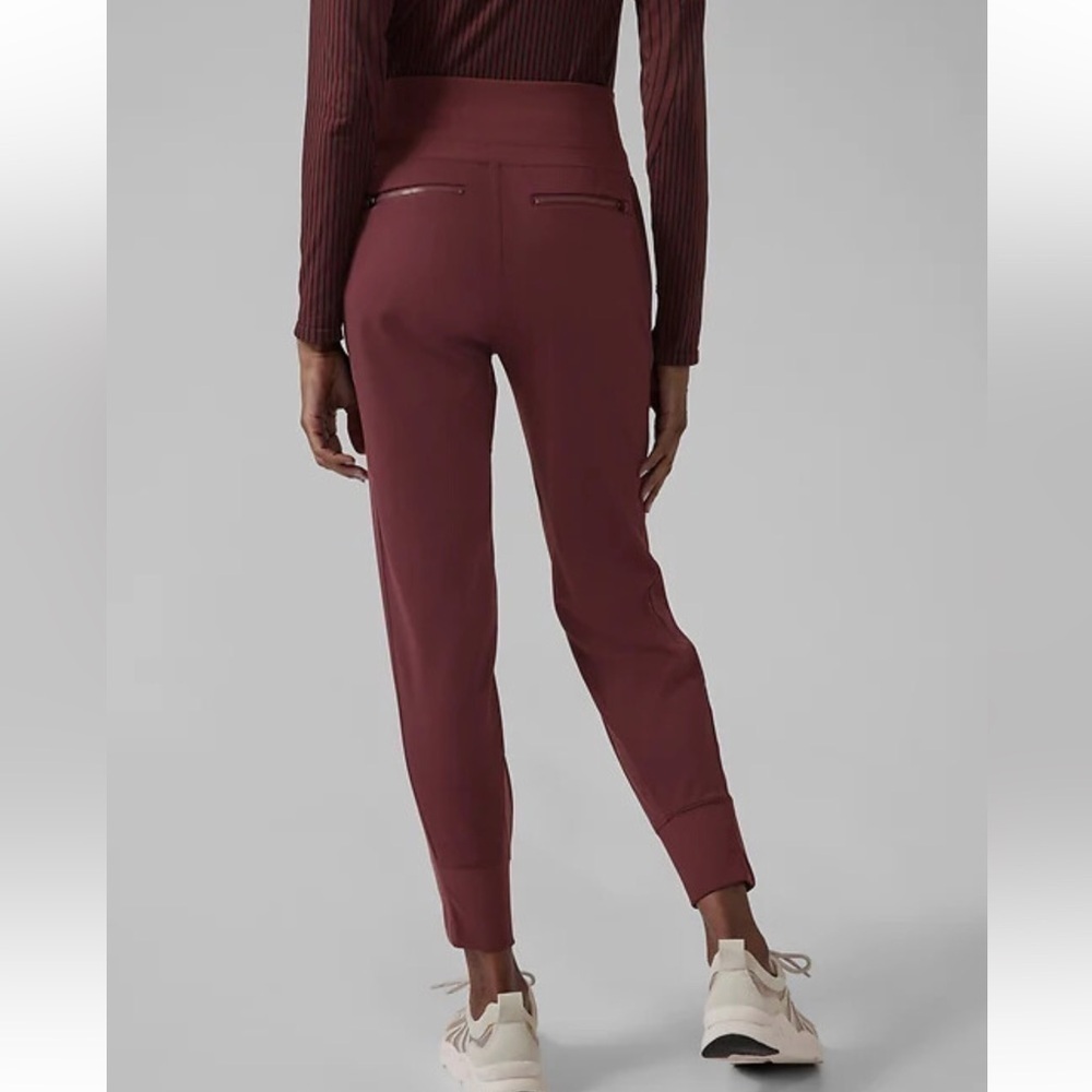 Like New Athleta Burgundy Track Pants - Picture 11 of 11